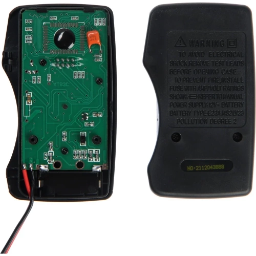 Мультиметр ТУНДРА mini, DT-83C, ACV/DCV, DCA, 200-2МΩ, проверка батареек 9V 1026053 фото 6