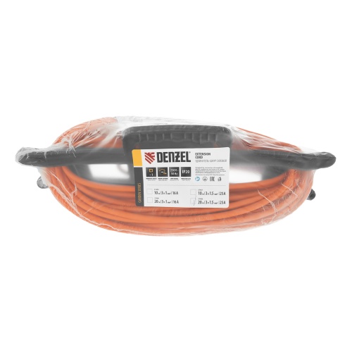 Удлинитель-шнур силовой Garden Series, ПВС, 20м, 1 розетка 3 x 1,5 мм, Denzel фото 8