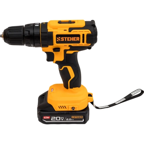 Ударная дрель-шуруповерт STEHER STEHER 20 В, 40 Н·м, 1 АКБ LMS (2 А·ч) CDS-40-21CDS-40-21 фото 3 Ударная дрель-шуруповерт STEHER STEHER 20 В, 40 Н·м, 1 АКБ LMS (2 А·ч) CDS-40-21CDS-40-21 фото 3