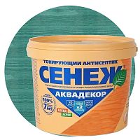 Антисептик тонирующий Сенеж Аквадекор 116 Лагуна 0,9 кг