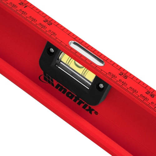 Уровень алюминиевый "Рельс", 1200 мм, 3 глазка, усиленный Matrix фото 4