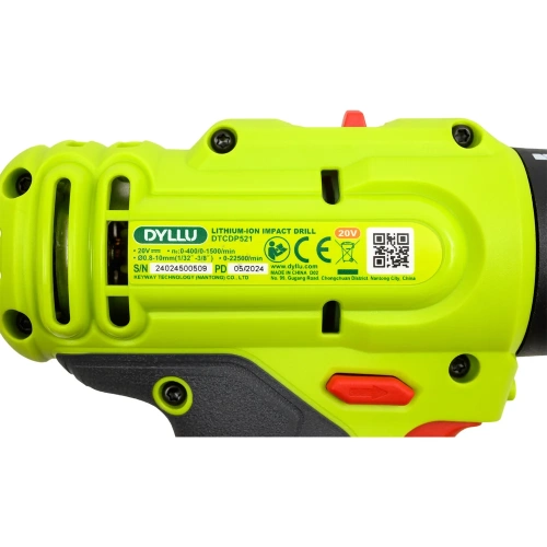 Аккумуляторная дрель 20В DYLLU DTCDP521 фото 8 Аккумуляторная дрель 20В DYLLU DTCDP521 фото 8