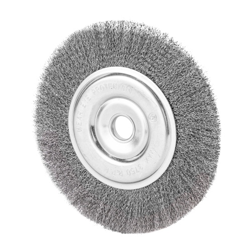 Щетка для УШМ, 200 мм, посадка 22.2 мм, плоская, витая проволока 0.3 мм Сибртех фото 2