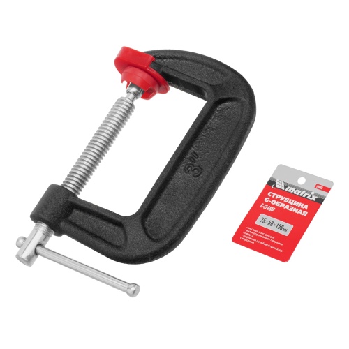 Струбцина G-образная, 75 мм Matrix фото 6