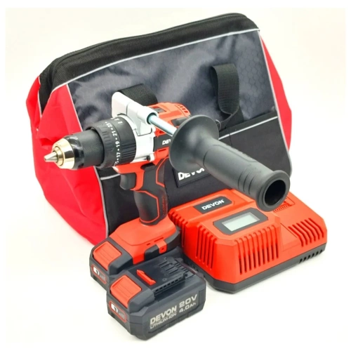 Аккумуляторный шуруповерт DEVON 2 АКБ 4 Ач, З/У, сумка, 5283-Li-20TSI-SET Аккумуляторный шуруповерт DEVON 2 АКБ 4 Ач, З/У, сумка, 5283-Li-20TSI-SET