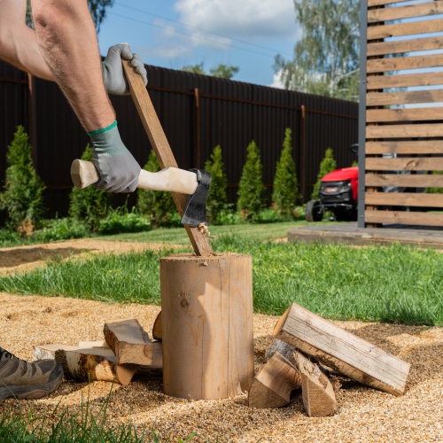 Топор кованый, в сборе, 680/900 г, деревянное топорище, 400 мм, Б, фото 7