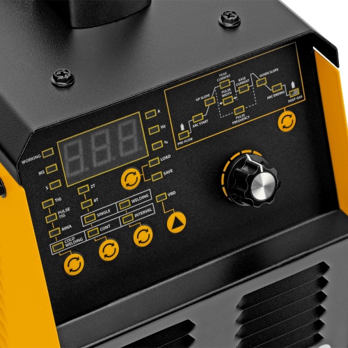 Аппарат инвертор. аргонодуговой сварки ITIG-200 DС Pulse Cold Weld, 200 А, ПВ 60% Denzel фото 9