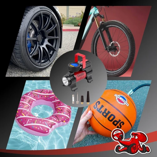 Компрессор DSV Smart с LED фонарем, 35 л/мин, 12 В, с большим цифр. манометром, сумка 223000 фото 8