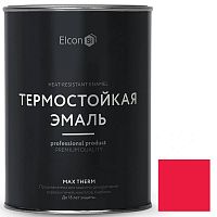 Эмаль термостойкая Elcon Max Therm 400 градусов ярко-красная 0,8 кг