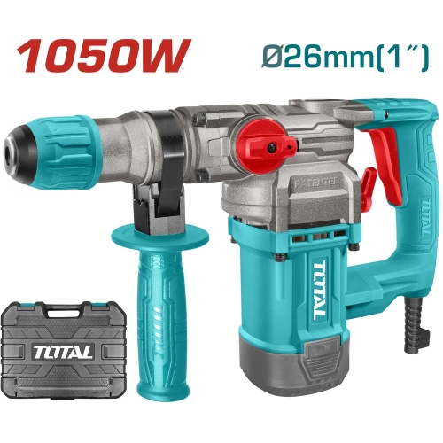 Сетевой перфоратор SDS-plus TOTAL 1050 Вт, 4.5 Дж TH110266 фото 3 Сетевой перфоратор SDS-plus TOTAL 1050 Вт, 4.5 Дж TH110266 фото 3