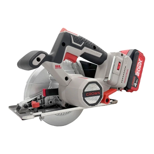 Пила дисковая по металлу аккумуляторная Crown BL CT25040-150HX-4 BMC фото 4