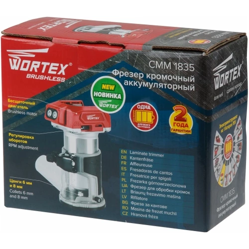 Кромочный аккумуляторный фрезер WORTEX CMM 1835 ALL1 CMM183502629 фото 11