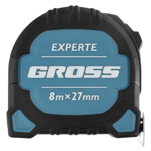 Рулетка Experte,8 м x 27 мм,двухкомпонентный корпус,магнит,двухсторонняя разметка,нейлон Gross фото 3