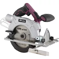 Пила дисковая аккумуляторная КМ АТОМ, 18В, d165мм, без АКБ и ЗУ СDS-181