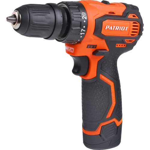Аккумуляторная дрель-шуруповерт Patriot BR 369Li, две АКБ Li-Ion, 12В, 2,0 Ач, 35Нм, 180201369
