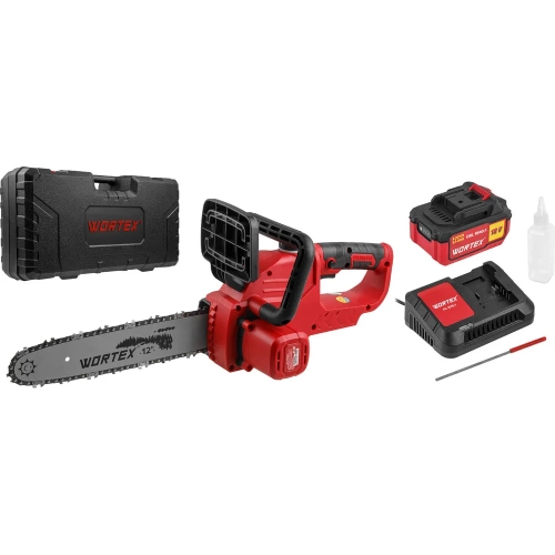 Аккумуляторная цепная пила WORTEX CEC 3018 ALL1 бесщеточный двигатель 0333224 фото 4