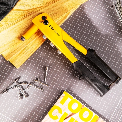 Ручной заклепочник DELI DL236910T + 60 шт заклепок (2,4–3,2–4,0–4,8 мм) 98413 фото 6 Ручной заклепочник DELI DL236910T + 60 шт заклепок (2,4–3,2–4,0–4,8 мм) 98413 фото 6