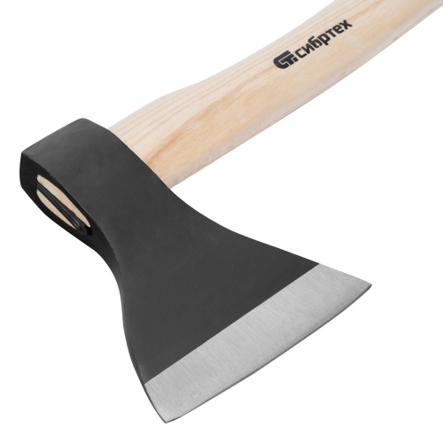 Топор ТП11-10, 1000 г, в сборе, кованый, деревянное топорище Сибртех фото 4