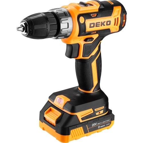 Аккумуляторная дрель-шуруповерт DEKO DKCD20FU-Li в кейсе + набор 63 инструмента для дома, 20В, 2х2.0Ач (2024) 063-4093 фото 3 Аккумуляторная дрель-шуруповерт DEKO DKCD20FU-Li в кейсе + набор 63 инструмента для дома, 20В, 2х2.0Ач (2024) 063-4093 фото 3