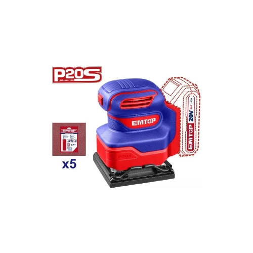 Аккумуляторная шлифовальная машина emtop ELSHS2014 Аккумуляторная шлифовальная машина emtop ELSHS2014