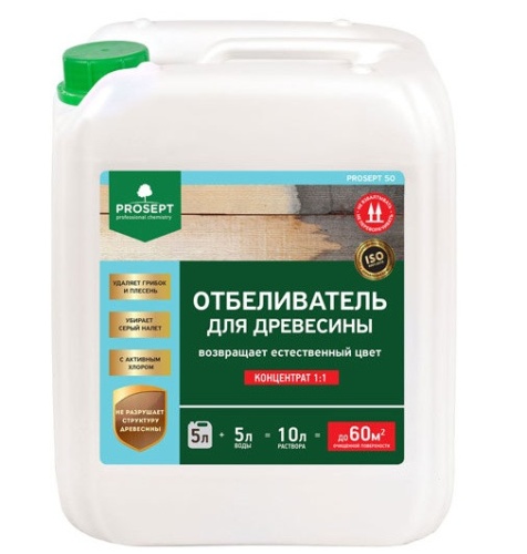 Отбеливатель для древесины Prosept 50 001-5 концентрат 1:1 5 л