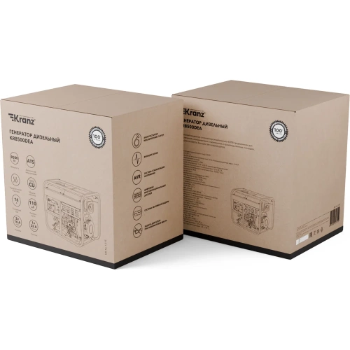 Дизельный генератор KR8500DEA 8,5кВт 230В 16л коннектор автоматики электростартер KRANZ KR-16-1315 фото 9 Дизельный генератор KR8500DEA 8,5кВт 230В 16л коннектор автоматики электростартер KRANZ KR-16-1315 фото 9