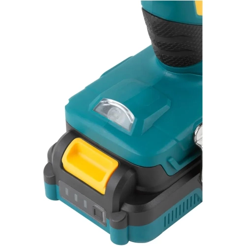 Аккумуляторная дрель-шуруповерт FIT 20,0 В, 0-400/1400 об/мин, 50,0 Нм, 2 Li-Ion 2,0 Ач, 1,5 ч, бесщеточный, резкий наклон, кейс 80130 фото 4