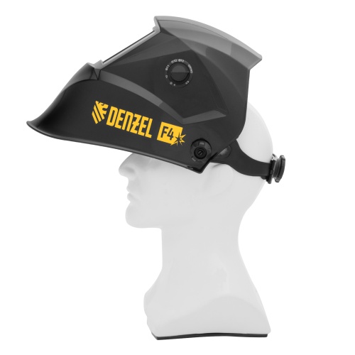 Щиток защитный лицевой (маска сварщика) F4, см. окно 90х35, DIN4/9-13// Denzel фото 5