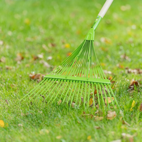 Грабли веерные стальные, 565 мм, 22 плоских зуба, эмалированные, усиленные, без черенка, Palisad фото 8