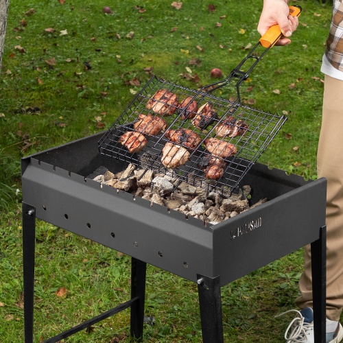 Мангал сварной, 605 х 375 х 138/640 мм, сталь 2 мм, Camping Palisad фото 15