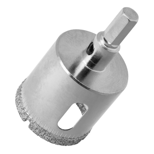 Сверло по керамической плитке и стеклу, 30 х 55 мм, шестигранный хвостовик, с центрующим сверлом Сибртех фото 2