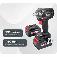 Аккумуляторный гайковёрт Elitech CW 2004SL (20В, 2х4Ач, 450Нм, М10-М20) HD 205738