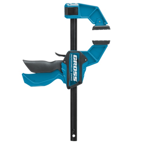 Струбцина реечная, быстрозажимная, пистолетного типа, пошаговый механизм, пластиковый корпус, 150 мм Gross Струбцина реечная, быстрозажимная, пистолетного типа, пошаговый механизм, пластиковый корпус, 150 мм Gross