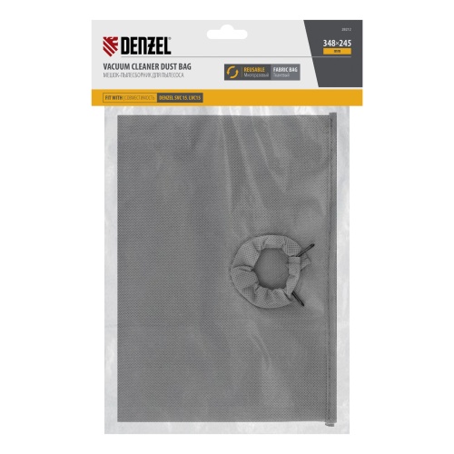 Мешок тканевый многоразовый для пылесоса Denzel SVC15, LVC15 Denzel фото 4