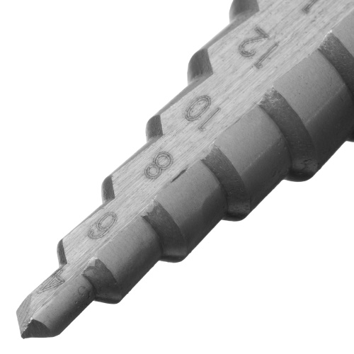 Сверло ступенчатое по металлу 4-6-8-10-12-14-16-18-20 мм, 4241 Сибртех фото 3