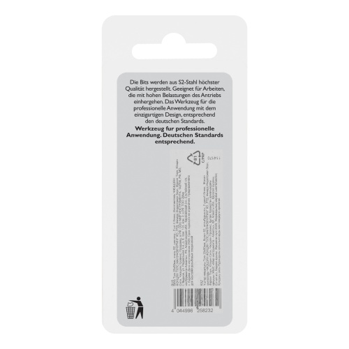 Бита Torx 20х50мм, сталь S2, шестигр., 2 шт. Gross фото 6