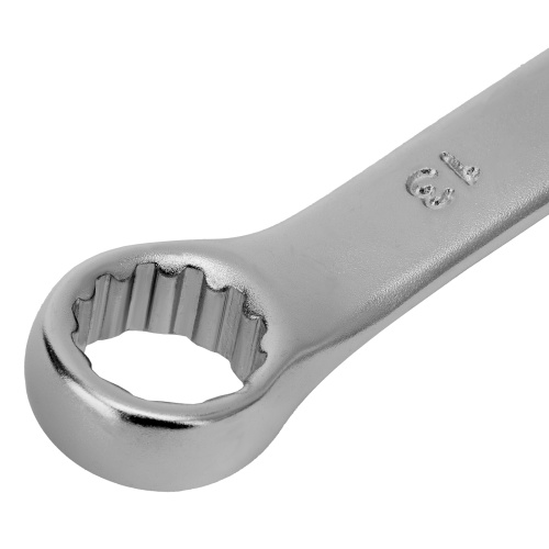 Ключ комбинированный, 13 мм, CrV, матовый хром Stels фото 4