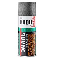 Эмаль аэрозольная молотковая Kudo KU-3001 по ржавчине серебристая 0,52 л