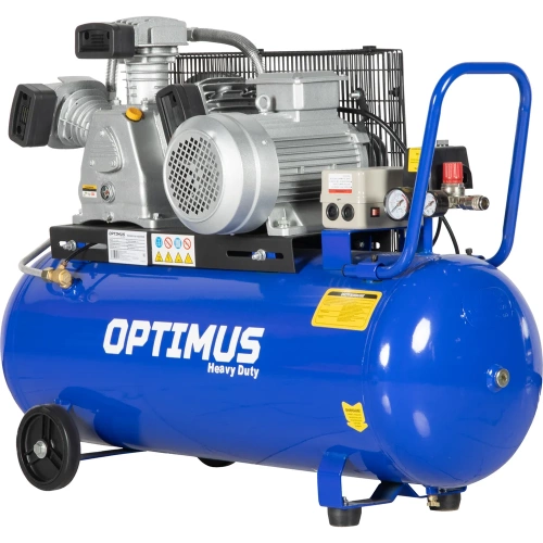 Компрессор поршневой OPTIMUS 580л/мин, 3кВт, 380В, ресивер 100л OPT-301058 фото 8