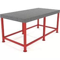Сварочный стол Flamet 1000x2000, Optima 8 мм, подстолье с перемычками PBK-1000x2000-8