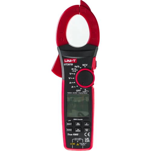Токоизмерительные цифровые клещи UNI-T UT207B TrueRMS, AC/DC, 1000A, 00-0004256 фото 5 Токоизмерительные цифровые клещи UNI-T UT207B TrueRMS, AC/DC, 1000A, 00-0004256 фото 5