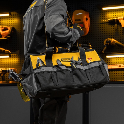 Сумка для инструмента, 500х245х300 мм, 20 карман.,съемный органайз. 10 карман.,наплеч. рем. Denzel фото 19 Сумка для инструмента, 500х245х300 мм, 20 карман.,съемный органайз. 10 карман.,наплеч. рем. Denzel фото 19