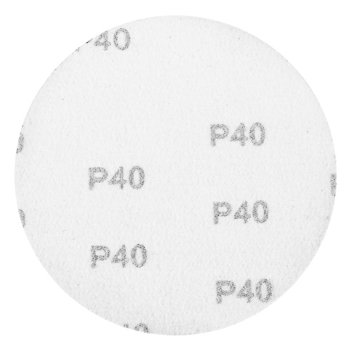 Круг абразивный на ворсовой подложке под "липучку", P 40, 125 мм, 10 шт Matrix фото 3