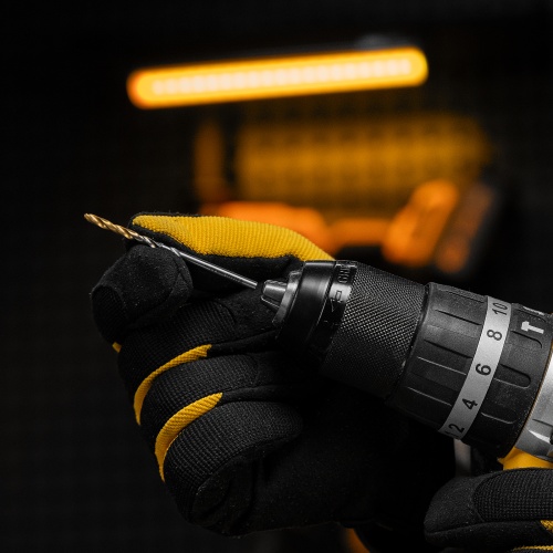 Сверло спиральное по металлу 3,5 x 70 мм, Р6М5, Golden Tip , 2шт. Denzel фото 8