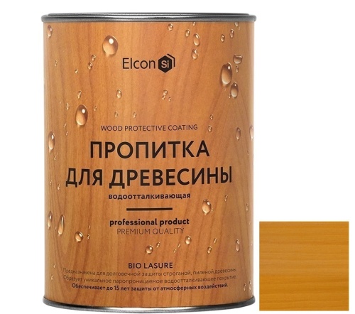 Пропитка для дерева водоотталкивающая Elcon Bio Lasure Дуб 0,9 л