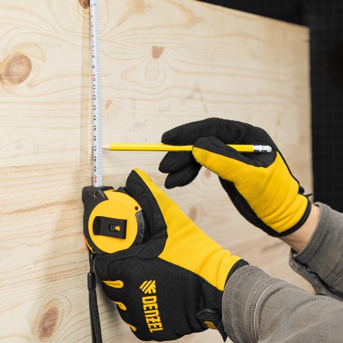 Рулетка 5м х 19мм, двухкомп. корпус, кнопка-пауза Denzel фото 12