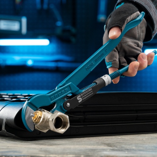 Ключ трубный рычажный 1, №1, цельнокованый, CrV, тип "S" Gross фото 9