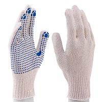 Перчатки х/б, ПВХ покрытие, "Точка", 7 класс
