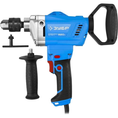 Дрель-миксер Зубр ПРОФЕССИОНАЛ ЗДМ-820 РМ фото 3