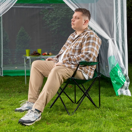 Стул складной с подлокотниками и подстаканником 81 х 51 х 86 см Camping Palisad фото 8